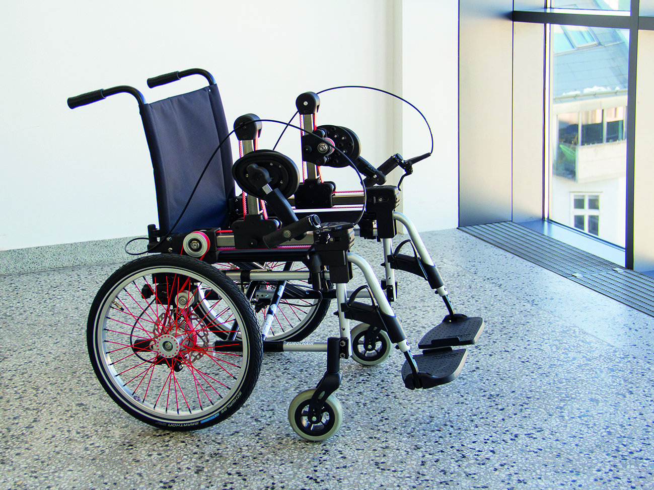 Kurbelantrieb für Rollstuhl